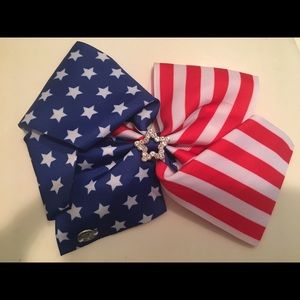 JoJo Siwa Bow. Red, white and blue.
